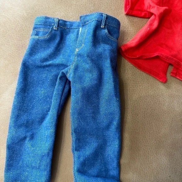Vintage 1999 American Girl BLUE JEAN BASICS T-shirt, Belt  And Socks Included - Picture 4 of 6